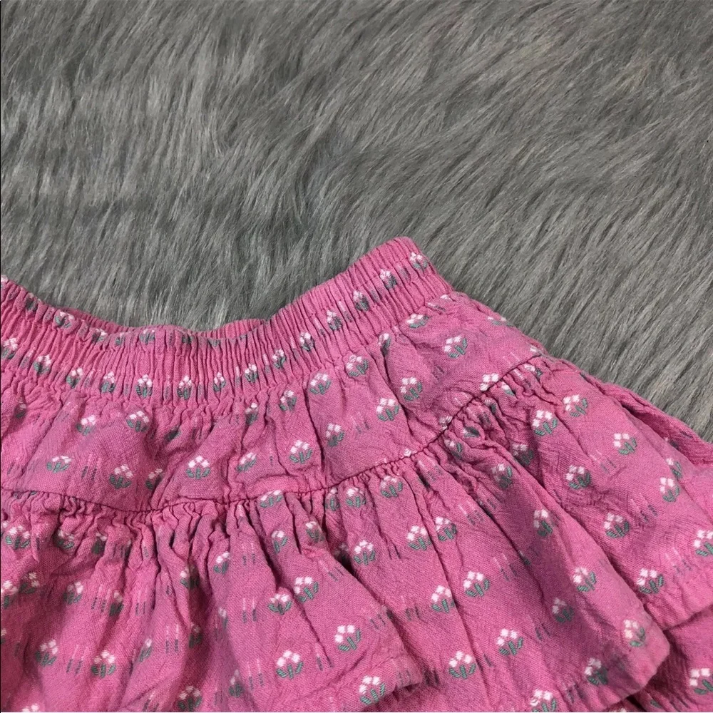 Vintage Oshkosh Bgosh Toddler Girls Pink Ruffle Tiered Skirt